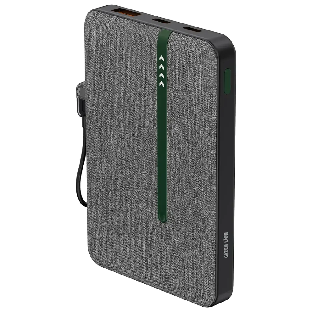 Green Lion Kyoto 10000mAh Power Bank - Black - Image 2