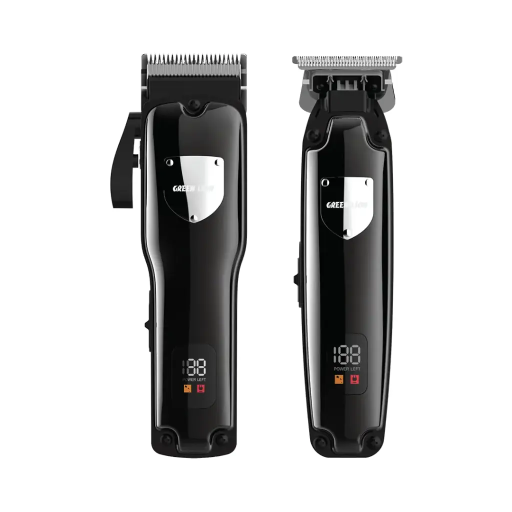 Green Lion Pro Trim Duo Hair Clipper - Black - Image 1
