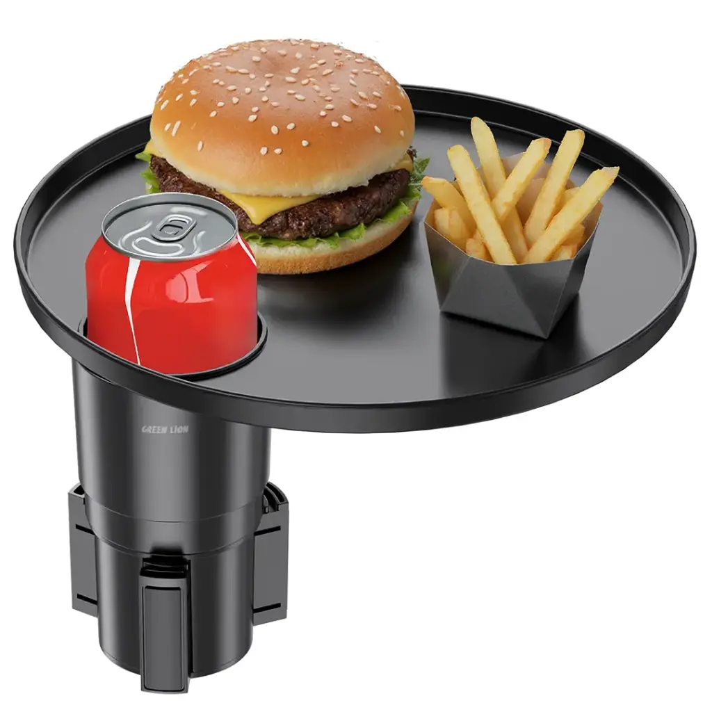 Green Lion Travel Tray Car Cup Holder - Black - Image 1