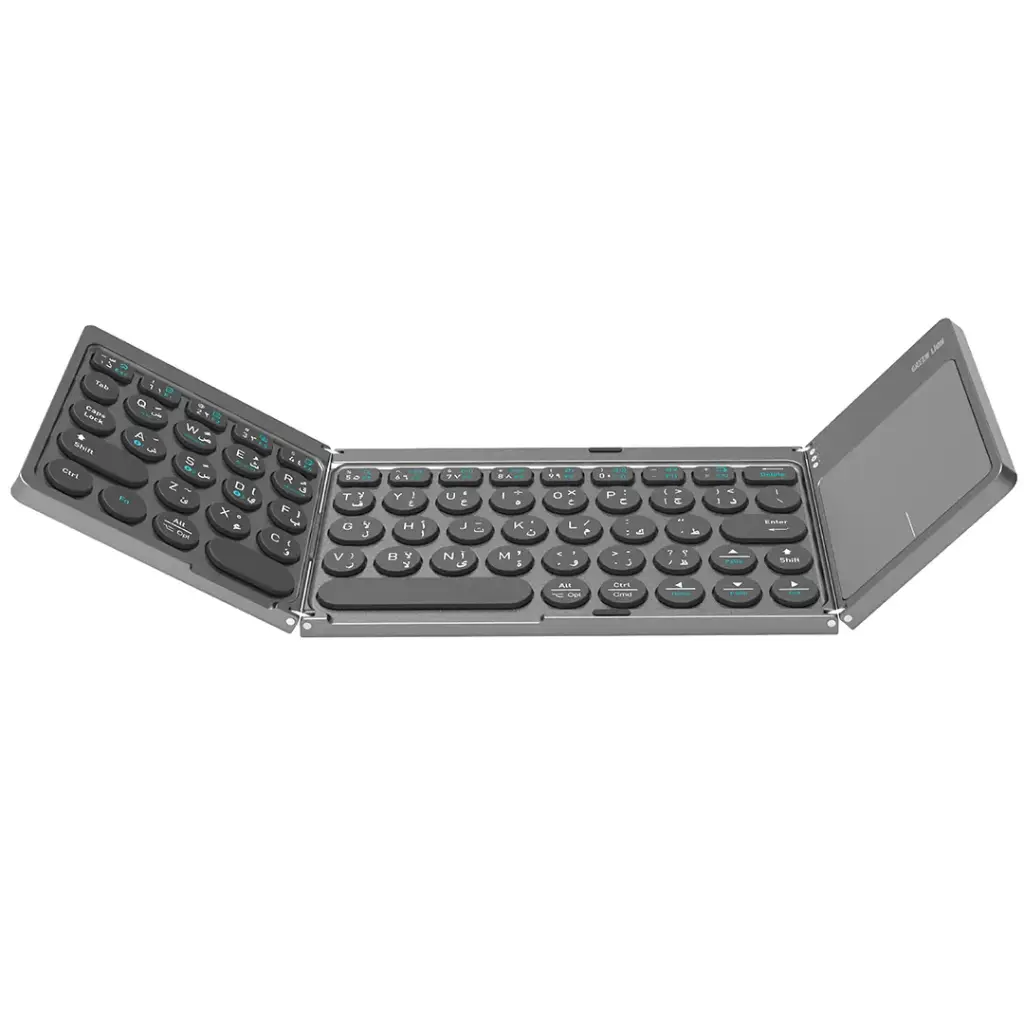 Green Lion Tri-Fold Wireless Keyboard Scissor-Switch Structure - Gray - Image 1