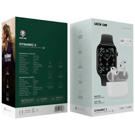 Green Lion Dynamic 3 - Ultimate 46 Smart Watch & Earbuds Pro 3 - Image 2